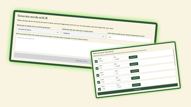 Generate vocabulary for any topic you please